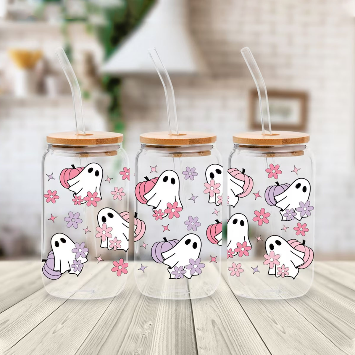 4pcs Cute Ghost Pumpkin Skull  - Rdta Tank Glass recension och pris