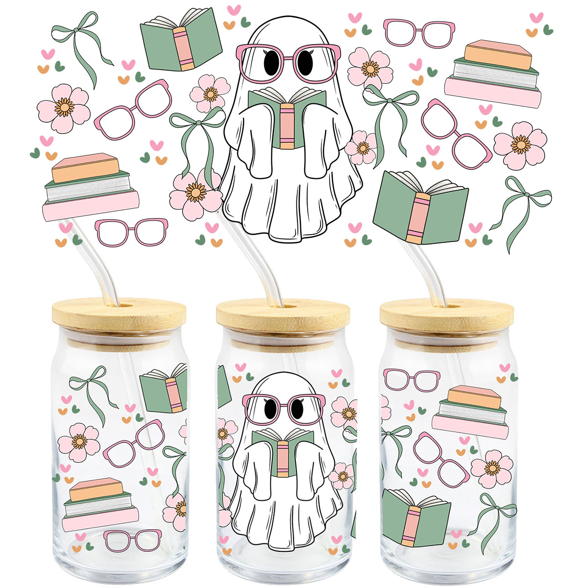 4pcs Cute Ghost Pumpkin Skull  - Rdta Tank Glass recension och pris